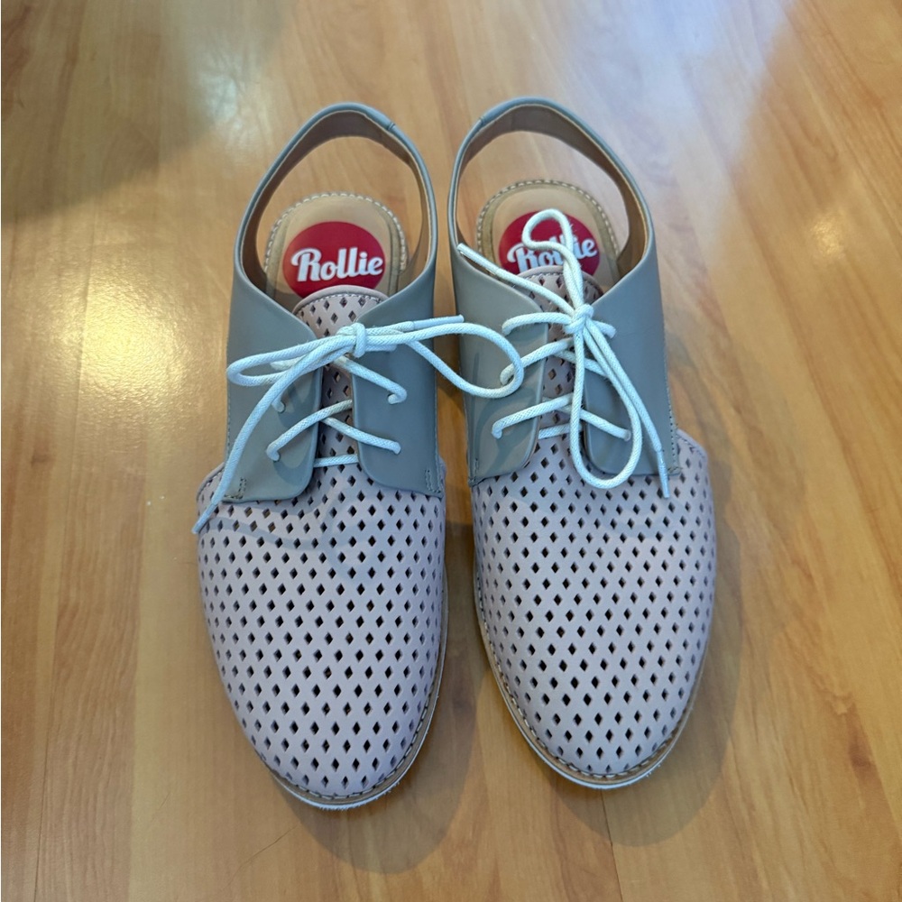 Rollie Women's Perforated Cream Flats